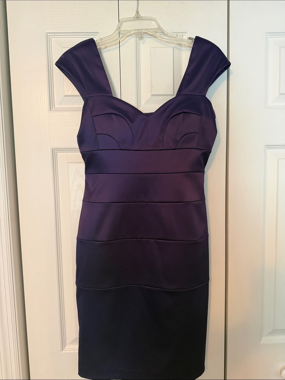 Eliza J Purple Midi Sheath Dress
